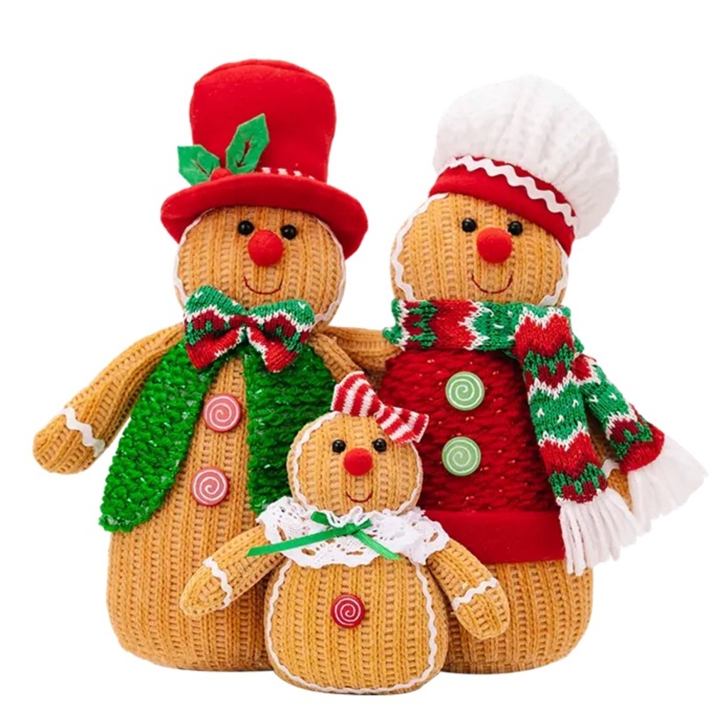 Gingerbread Family Christmas Knit Plush - Picture 7 of 7